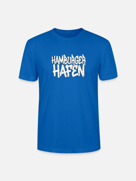 Hamburger Hafen Graffiti - Stanley/Stella Unisex Bio-T-Shirt CRAFTER - Pfauenblau