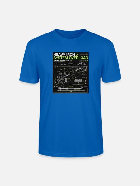 Schwermetall Blueprint - Stanley/Stella Unisex Bio-T-Shirt CRAFTER - Pfauenblau