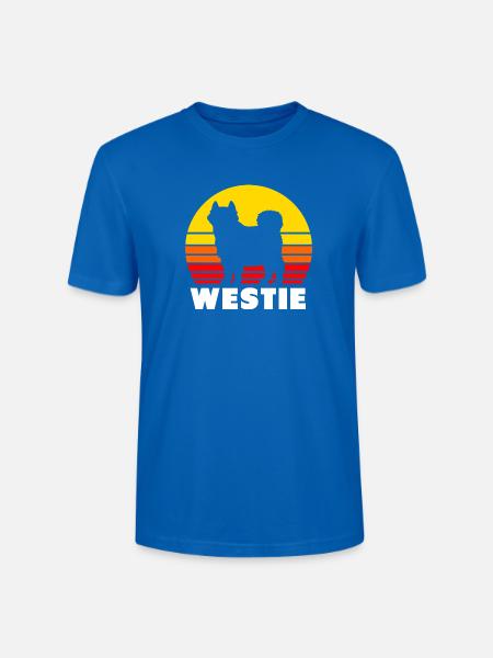 West Highland Terrier - Stanley/Stella Unisex Bio-T-Shirt CRAFTER - Pfauenblau