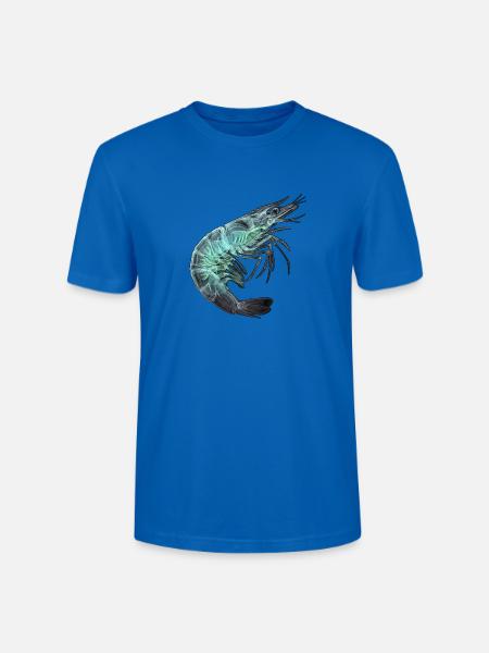 Röntgen Garnele Seafood - Stanley/Stella Unisex Bio-T-Shirt CRAFTER - Pfauenblau