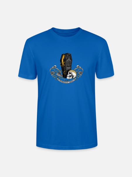 Memento Mori Sargskull Gothic - Stanley/Stella Unisex Bio-T-Shirt CRAFTER - Pfauenblau