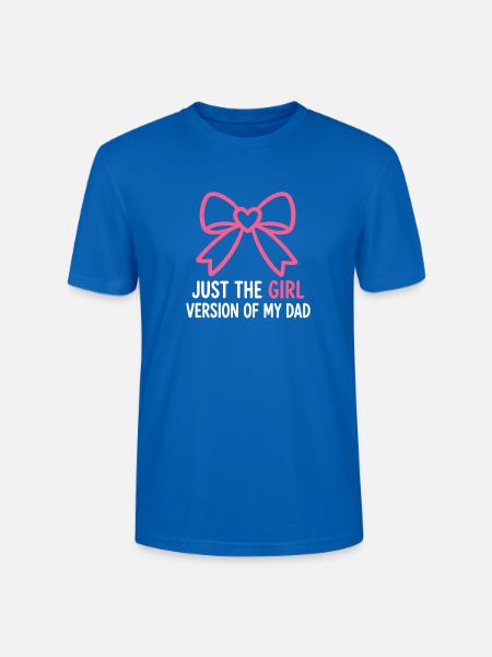 Nur die Mädchenversion meines Vaters - Stanley/Stella Unisex Bio-T-Shirt CRAFTER - Pfauenblau