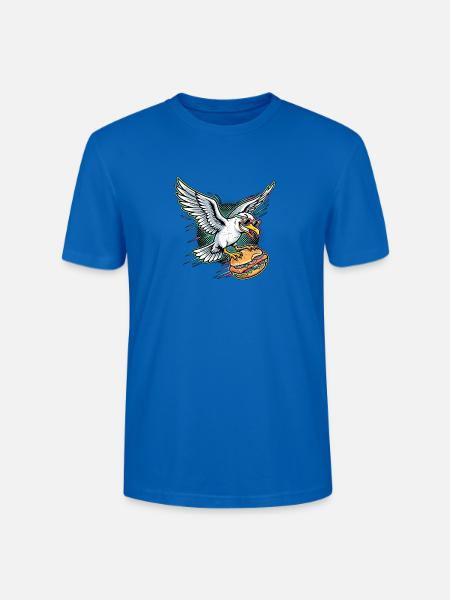 Fischbrötchen Möwe - Stanley/Stella Unisex Bio-T-Shirt CRAFTER - Pfauenblau