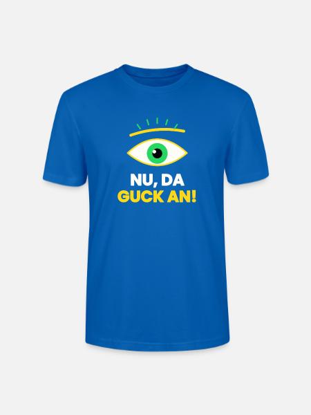 Sächsisch Nu freilich Sachsen - Stanley/Stella Unisex Bio-T-Shirt CRAFTER - Pfauenblau