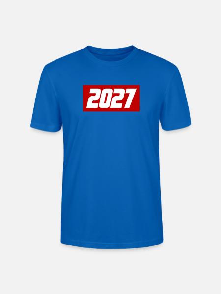 2027 Jahr - Stanley/Stella Unisex Bio-T-Shirt CRAFTER - Pfauenblau