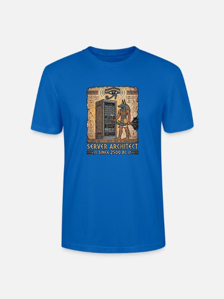 Anubis im Rechenzentrum - Stanley/Stella Unisex Bio-T-Shirt CRAFTER - Pfauenblau