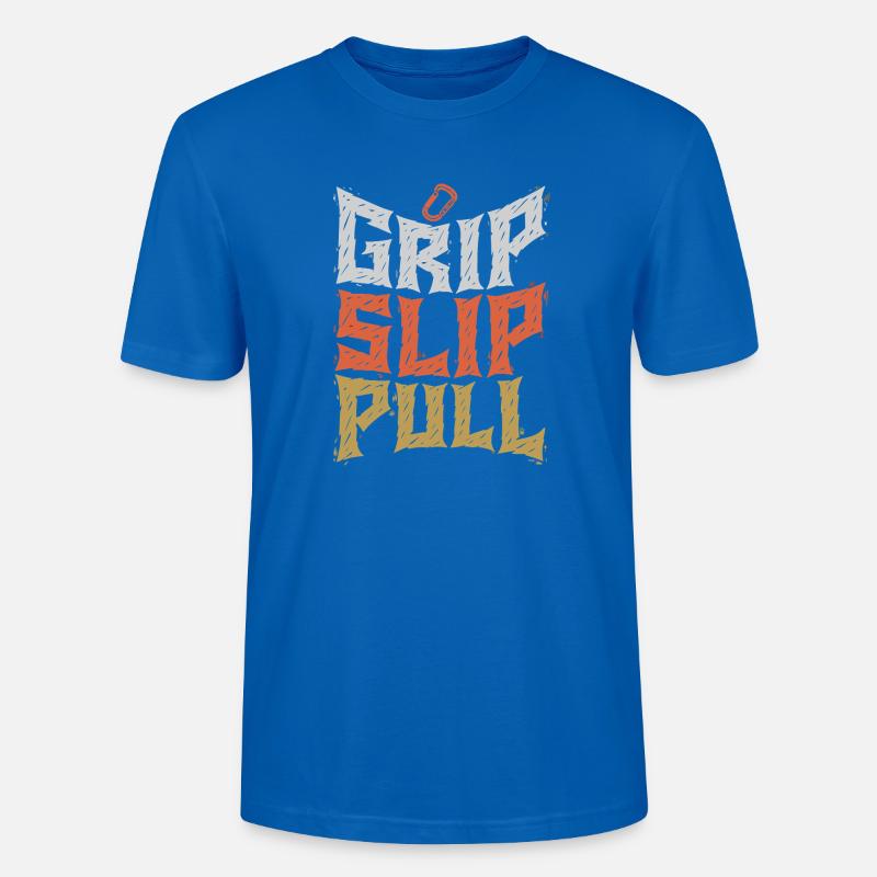 Grip Slip Pull Graphic Tee - Stanley/Stella CRAFTER Unisex Organic T-Shirt - peacock-blue