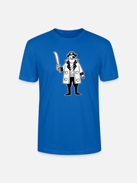 Pirat - Stanley/Stella Unisex Bio-T-Shirt CRAFTER - Pfauenblau