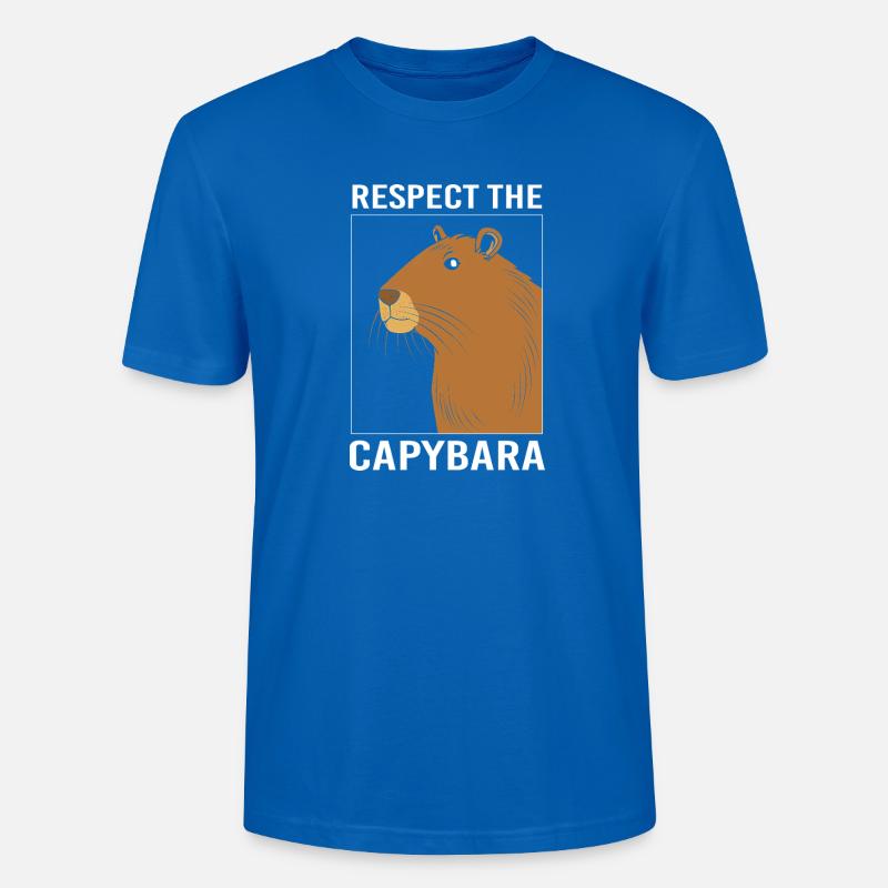Capibara Capybara - Stanley/Stella Unisex Bio-T-Shirt CRAFTER - Pfauenblau