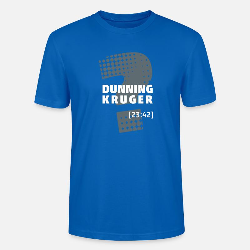 Dunning Kruger - Stanley/Stella Unisex Bio-T-Shirt CRAFTER - Pfauenblau