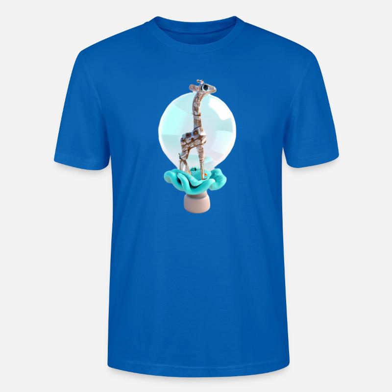 Design Girafe - T-shirt bio CRAFTER Stanley Stella Unisexe - bleu paon