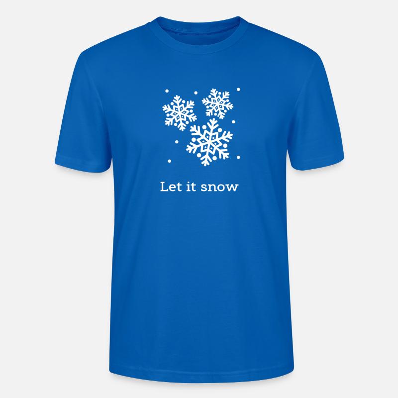 Let it snow - Stanley/Stella Unisex Bio-T-Shirt CRAFTER - Pfauenblau