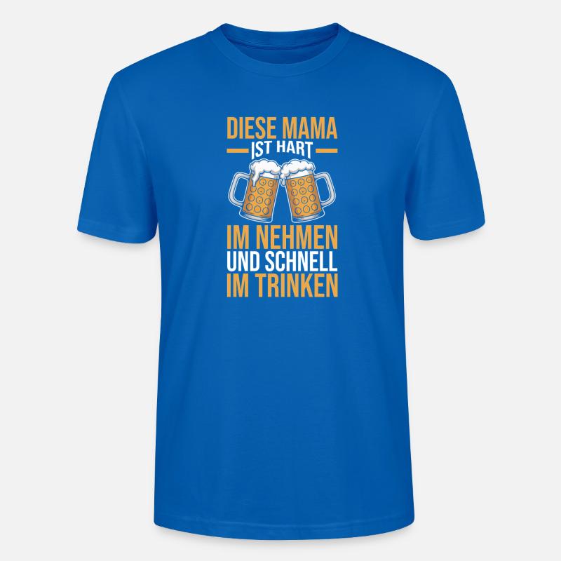 Bier Bierliebhaberin Mutter Mama - Stanley/Stella Unisex Bio-T-Shirt CRAFTER - Pfauenblau
