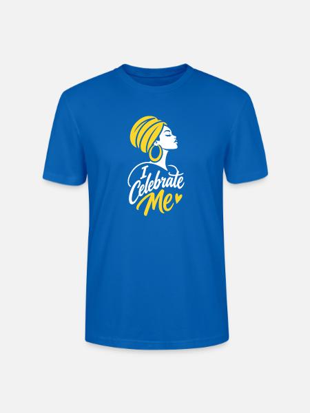 Celebrate Me Afro Queen - Stanley/Stella Unisex Bio-T-Shirt CRAFTER - Pfauenblau