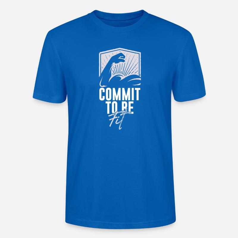 commit to be fit - Stanley/Stella CRAFTER Unisex Organic T-Shirt - peacock-blue