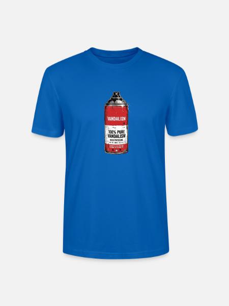 Lackspray Dose Kunst Graffiti - Stanley/Stella Unisex Bio-T-Shirt CRAFTER - Pfauenblau