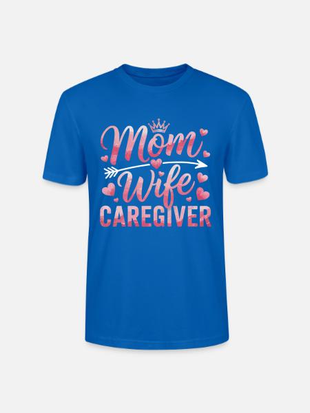 Mutter Tochter Herz Motiv - Stanley/Stella Unisex Bio-T-Shirt CRAFTER - Pfauenblau