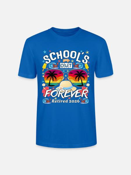 Lehrer-Ruhestand-T-Shirt Ruhestand Lehrer - Stanley/Stella Unisex Bio-T-Shirt CRAFTER - Pfauenblau