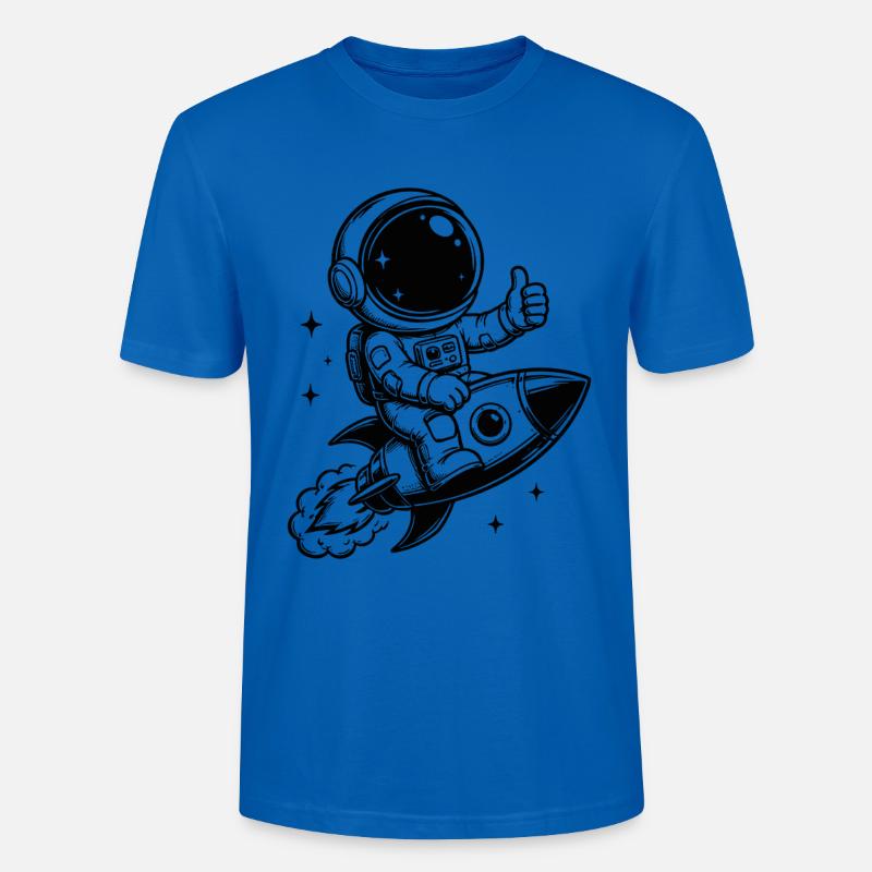 Astronaute en aventure spatiale - T-shirt bio CRAFTER Stanley Stella Unisexe - bleu paon