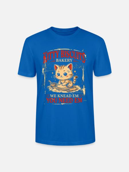 Kitty Biscuits Bäckerei: Wir kneten sie - Stanley/Stella Unisex Bio-T-Shirt CRAFTER - Pfauenblau