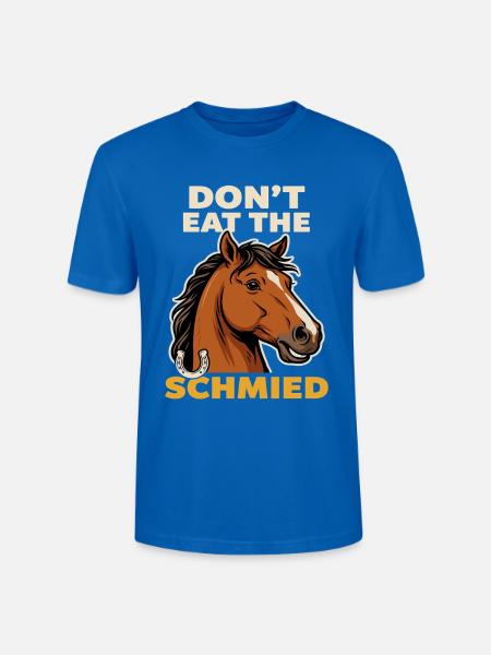 Don't Eat the Schmied Pferd - Stanley/Stella Unisex Bio-T-Shirt CRAFTER - Pfauenblau