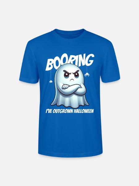 Booring Halloween Geist - Stanley/Stella Unisex Bio-T-Shirt CRAFTER - Pfauenblau