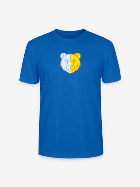 BipolBear - Stanley/Stella Unisex Bio-T-Shirt CRAFTER - Pfauenblau