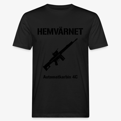 Hemvärnet - Automatkarbin 4C + SWE Flagga - Ekologisk T-shirt herr