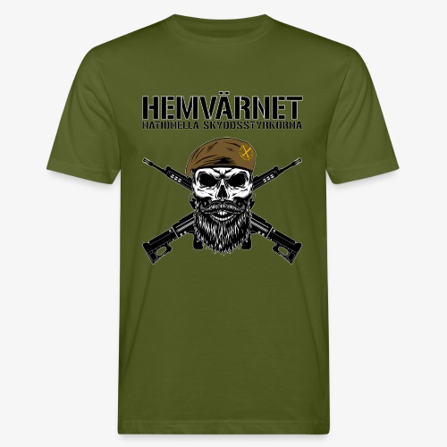 Hemvärnet - Dödskalle med Ak 4C - Ekologisk T-shirt herr
