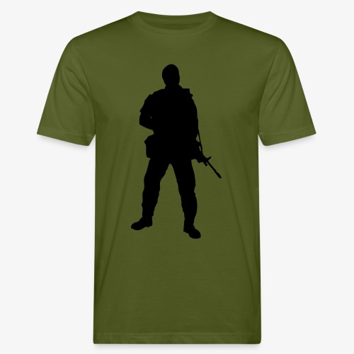 Swedish soldier + SWE Flag - Ekologisk T-shirt herr