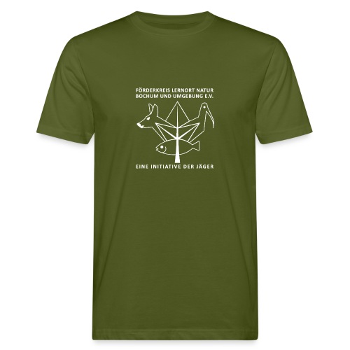 Lernort Natur Contour wht - Männer Bio-T-Shirt