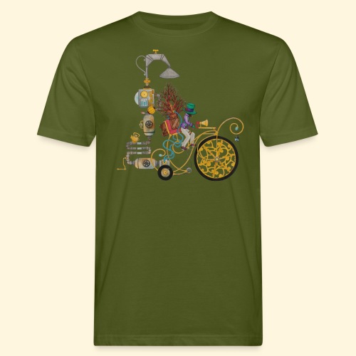 En vélo Steampunk - T-shirt bio Homme