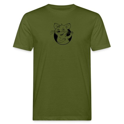 mutige Maus - Männer Bio-T-Shirt