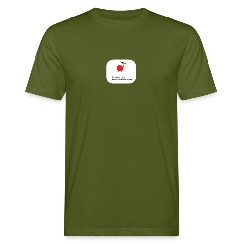 an apple keep the doctor away - Men's Organic T-Shirt