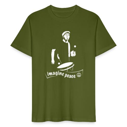 EISBRENNER - Imagine Peace (Druck weiß) - Männer Bio-T-Shirt