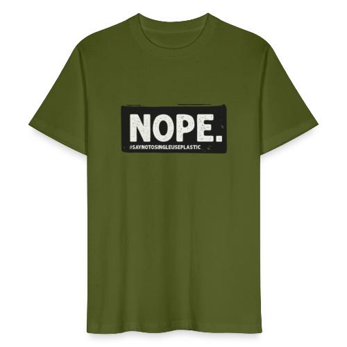 NOPE TO SUP say no to single use plastics - Mannen Bio-T-shirt