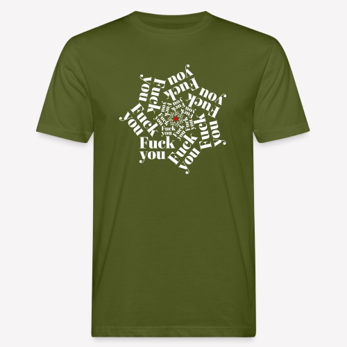 Fuck You - Mandala Star (white) - Men's Organic T-Shirt