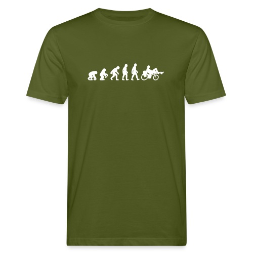 Evolution Liegerad - Männer Bio-T-Shirt