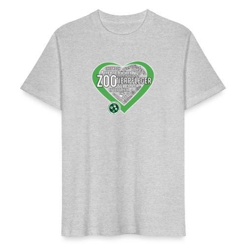 Zootierpfleger Herz - Männer Bio-T-Shirt