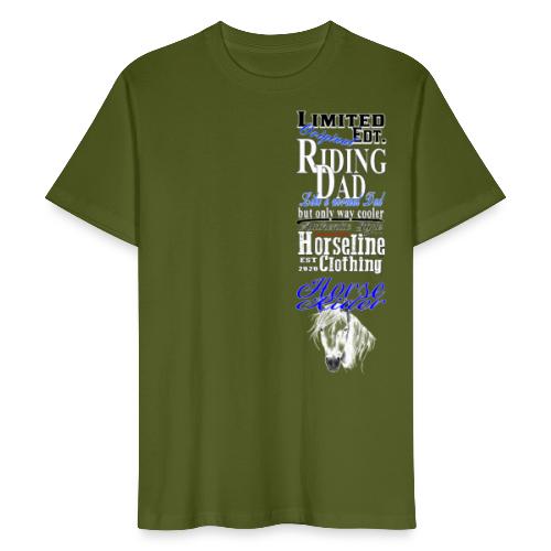 Limited Edition Riding Dad Pferd Reiten - Männer Bio-T-Shirt