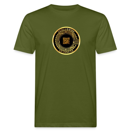 WBM LOGO QR CODE in schwarz GOLDQR - Männer Bio-T-Shirt