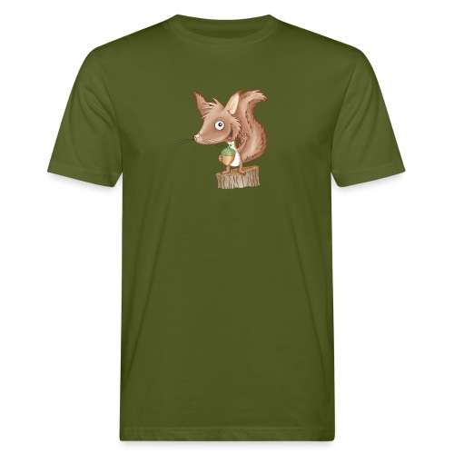 keckes Eichhörnchen - T-shirt ecologica da uomo