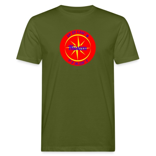 Koordinaten Husum - Männer Bio-T-Shirt
