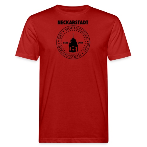 Neckarstadt Blog seit 2014 (Logo dunkel) - Männer Bio-T-Shirt