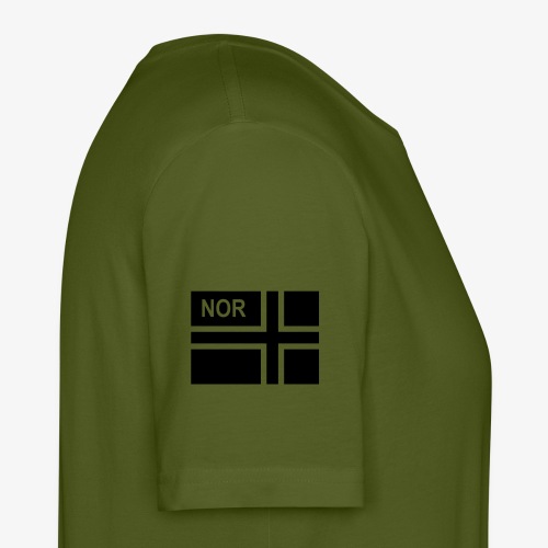 Norsk taktisk flagga Norge - NOR (höger) - Ekologisk T-shirt herr