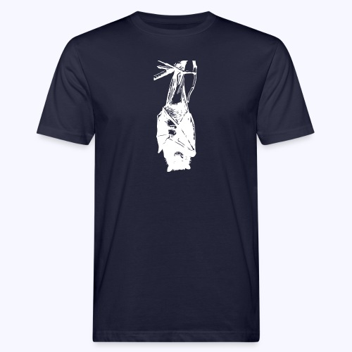 HangingBat weiss - Männer Bio-T-Shirt