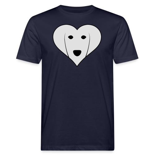 Saluki Heart - T-shirt ecologica da uomo