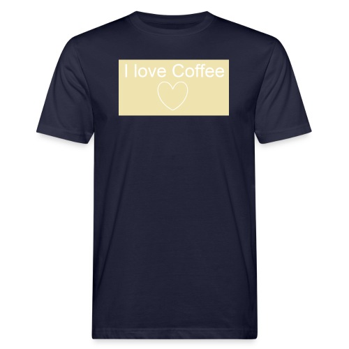 Ich liebe Kaffee - Männer Bio-T-Shirt