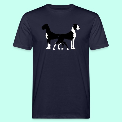 Manteldoggenpaar - Männer Bio-T-Shirt