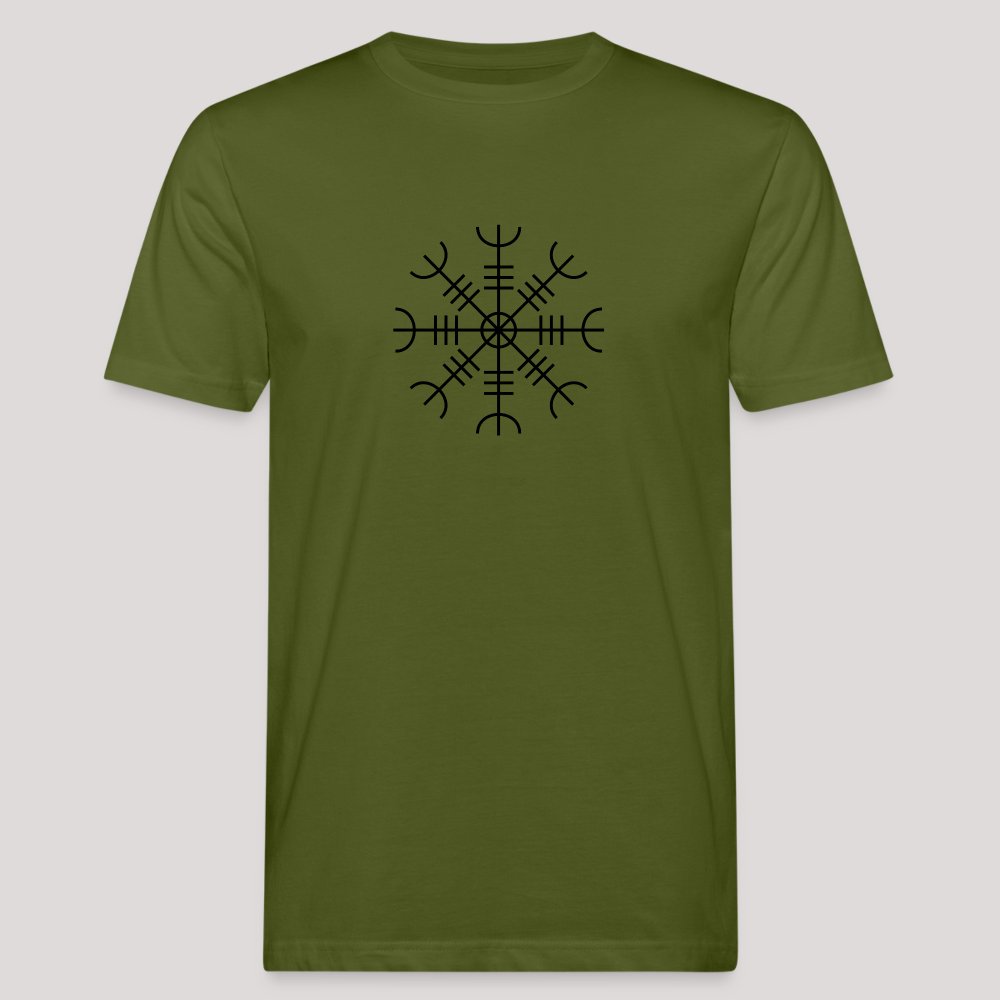 Aegishjalmur - Männer Bio-T-Shirt Moosgrün